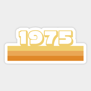 1975 classic vintage design Sticker